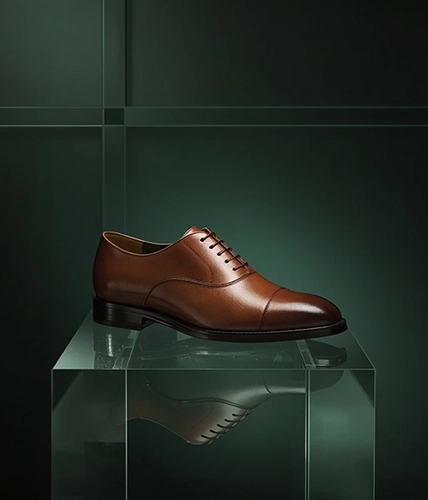 Brown leather shoes